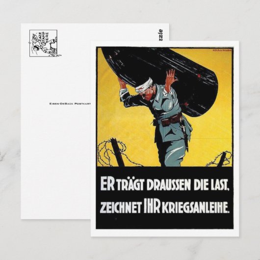 Vintage Ad Poster Briefkaart (Voorkant / Achterkant)