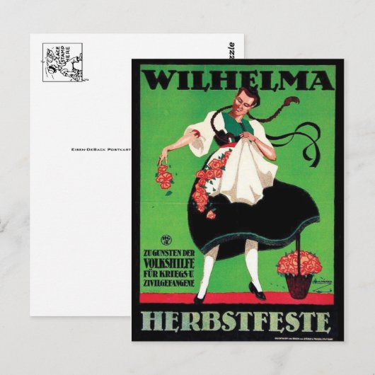 Vintage Ad Poster Briefkaart (Voorkant / Achterkant)