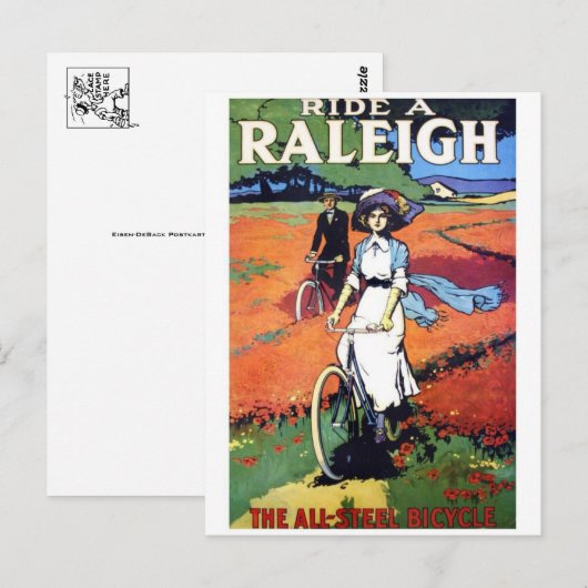 Vintage Ad Poster Briefkaart (Voorkant / Achterkant)