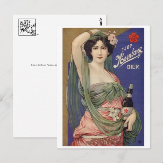 Vintage Ad Poster Briefkaart (Voorkant / Achterkant)