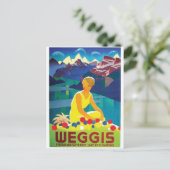 Vintage Ad Poster Briefkaart (Staand voorkant)