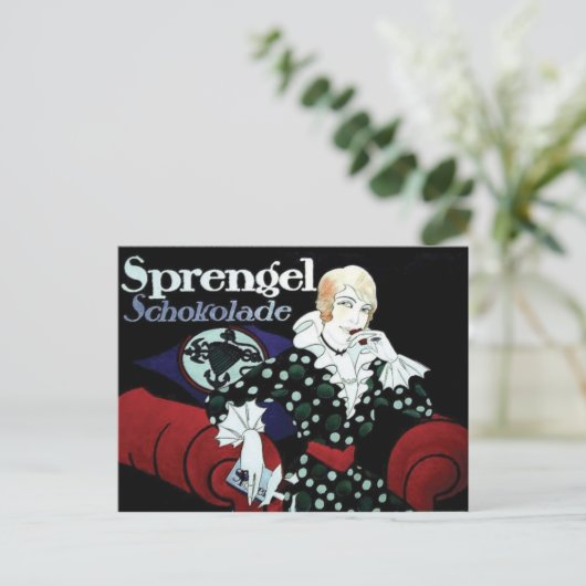 Vintage Ad Poster Briefkaart (Staand voorkant)