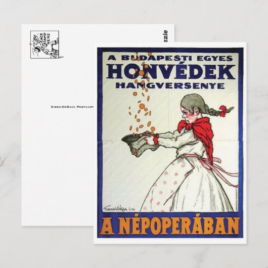 Vintage Ad Poster Briefkaart (Voorkant / Achterkant)