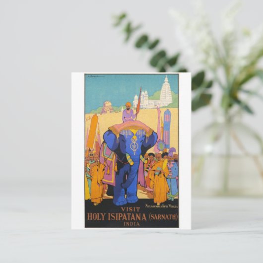 Vintage Ad Poster Briefkaart (Staand voorkant)