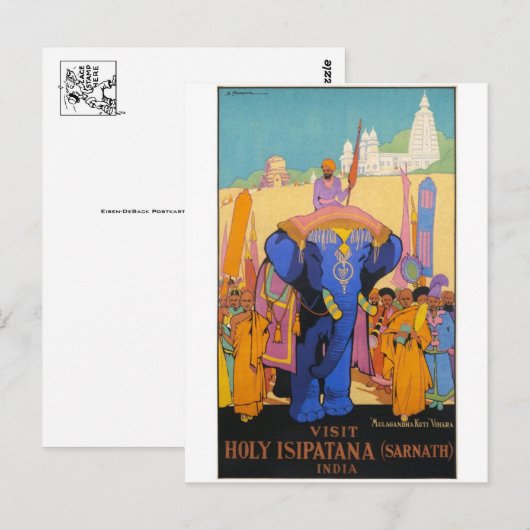 Vintage Ad Poster Briefkaart (Voorkant / Achterkant)