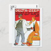 Vintage Ad Poster Briefkaart (Voorkant / Achterkant)