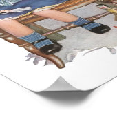 Vintage Ad Poster of Little Girl & Dolls (Hoek)