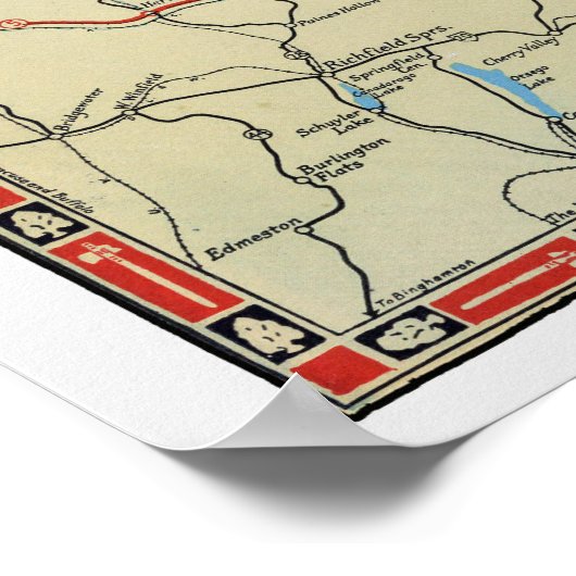 Vintage Adirondacks - 1929 Poster (Hoek)