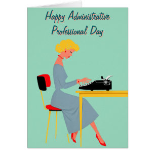 Vintage Administratieve Assistent – Retro Kantoor 