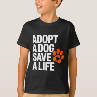 Vintage Adoptie Hond Red Leven Reddingsdier Honden T-shirt