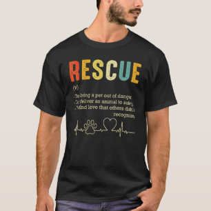 Vintage Adoptie Kat Redding Kat Moeder Kat Vader V T-shirt