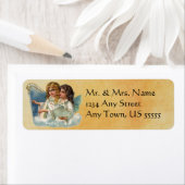 Vintage-Adresetiketten voor kerstmis Etiket (Insitu)