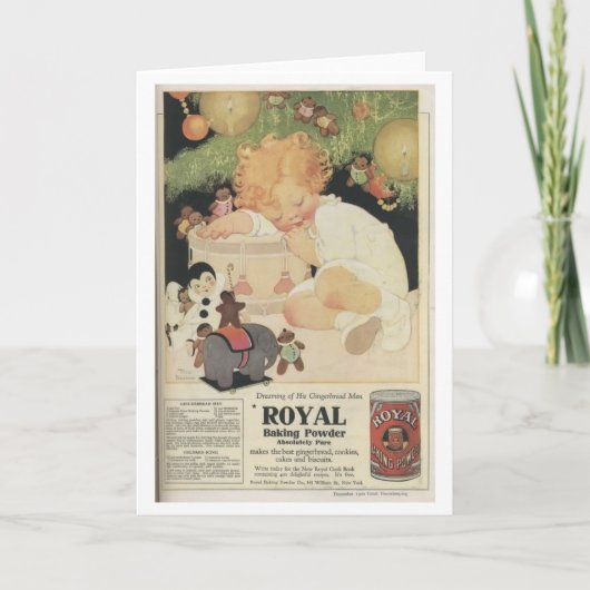 Vintage advertentie - Royal Baking Powder, Feestdagen Kaart (Voorkant)