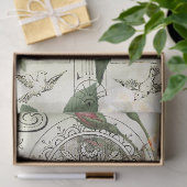 Vintage advertentie & Rozen Boeket Ephemera Decoup Tissuepapier (Geschenk)