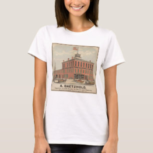 Vintage advertentie van August Baetzhold, wijnen & T-shirt