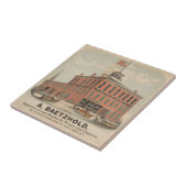 Vintage advertentie van August Baetzhold, wijnen & Tegeltje (Zijkant)