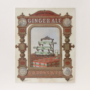 Vintage advertentie voor Belfast Ginger Ale. 2 Legpuzzel