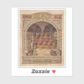 Vintage advertentie voor Belfast Ginger Ale. Sticker (Vel)