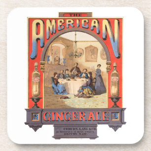 Vintage advertentie voor Coburn, Lang & Company Gi Bier Onderzetter