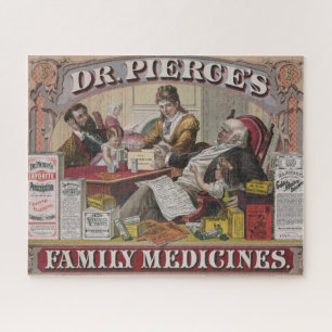 Vintage advertentie voor Dr Pierces Family Medicin Legpuzzel