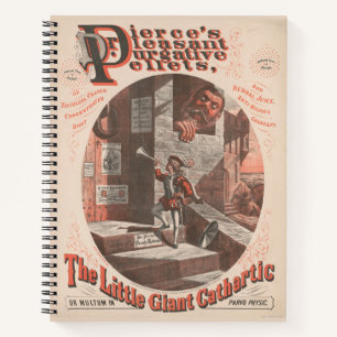 Vintage advertentie voor Dr Pierce's purgatieve pe Notitieboek
