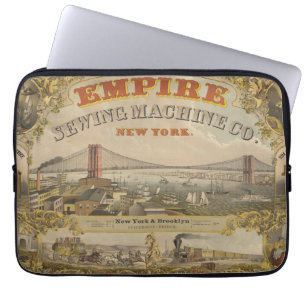 Vintage advertentie voor Empire Sewing Machine Co. Laptop Sleeve