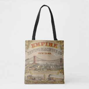 Vintage advertentie voor Empire Sewing Machine Co. Tote Bag