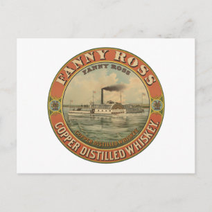 Vintage advertentie voor Fanny Ross koper gedistil Briefkaart