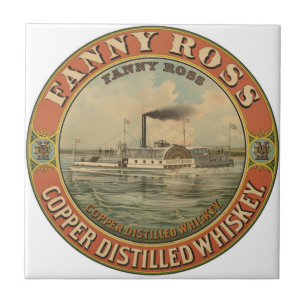 Vintage advertentie voor Fanny Ross koper gedistil Tegeltje