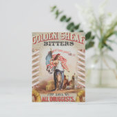 Vintage advertentie voor Golden Sheaf Bitters Briefkaart (Staand voorkant)