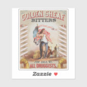 Vintage advertentie voor Golden Sheaf Bitters Sticker (Vel)