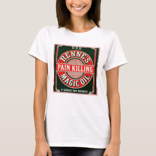 Vintage advertentie voor Renne's Pain Killing Magi T-shirt