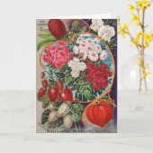 Vintage-advertentie voor zaadpakketten, kaart (Gele Bloem)