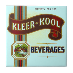 Vintage Adverteren Kleer Kool Beverages Bev Tile Tegeltje