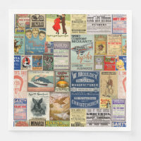 Vintage Adverteren Napkins