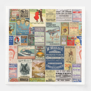 Vintage Adverteren Napkins Servet