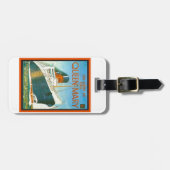 Vintage adverteren, RMS Queen Mary Bagagelabel (Voorkant horizontaal)