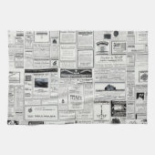 Vintage Adverteren van een tijdschrift Theedoek (Horizontaal)