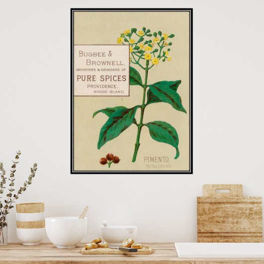 Vintage : adverteren voedsel - poster (Keuken)