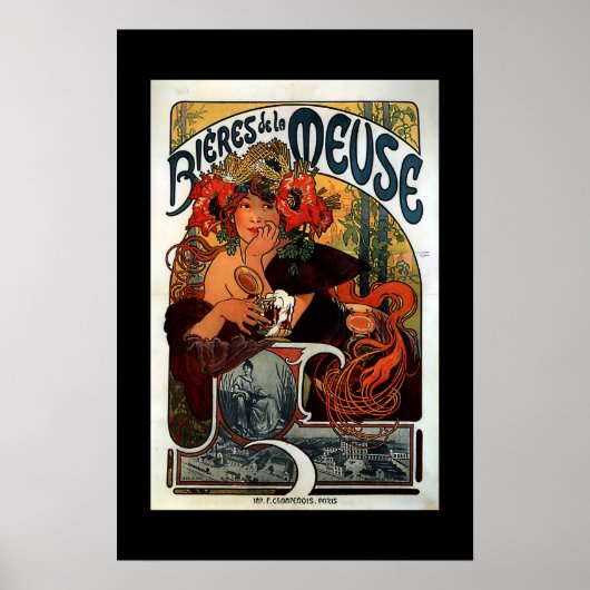 Vintage Advertisement Poster Paris (Voorkant)