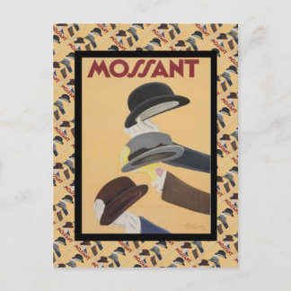 Vintage Advertising, French fashion, Hats Briefkaart