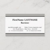 Vintage, advocatenkantoor Visitekaartje (Voorkant)