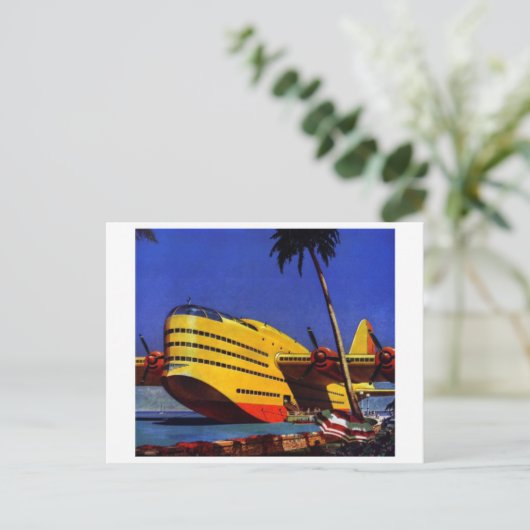 Vintage Aero Briefkaart (Staand voorkant)