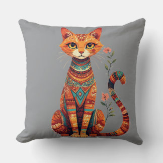 Vintage Aesthetic Cat Lover Home Decor Kussen
