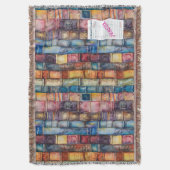 Vintage Aesthetic Stacked Books Deken (Voorkant Verticaal)