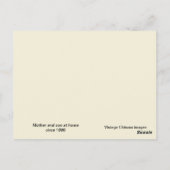 Vintage-afbeelding, Chinese theemeisjes Briefkaart (Achterkant)