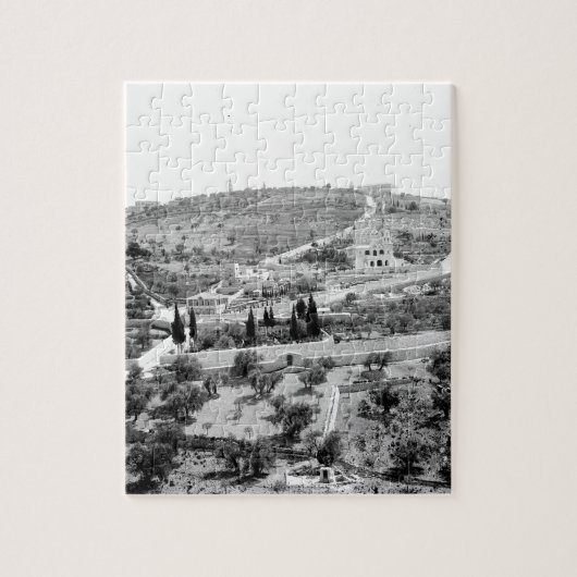 Vintage afbeelding van de berg olijven legpuzzel (Verticaal)