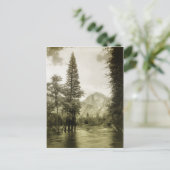 Vintage afbeelding van het Nationaal Park Yosemite Briefkaart (Staand voorkant)