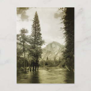 Vintage afbeelding van het Nationaal Park Yosemite Briefkaart