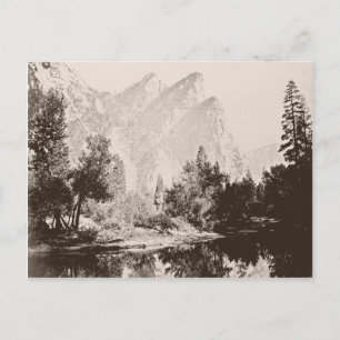 Vintage afbeelding van het Nationaal Park Yosemite Briefkaart